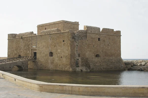 Antigua fortaleza, Paphos, Chipre, Europa — Foto de Stock