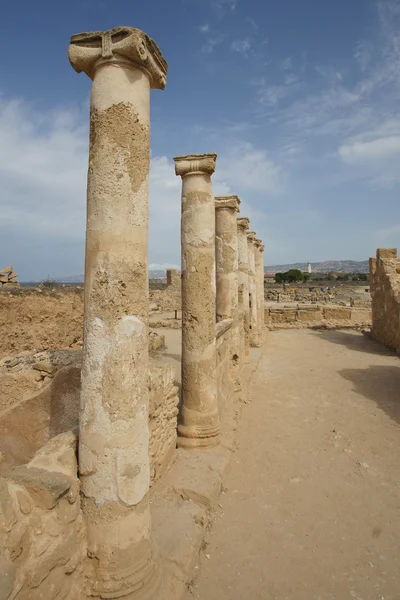 Antigua ciudad romana, Paphos, Chipre, Europa — Foto de Stock