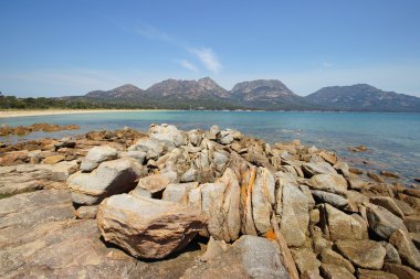 freycinet np, Tazmanya, Avustralya