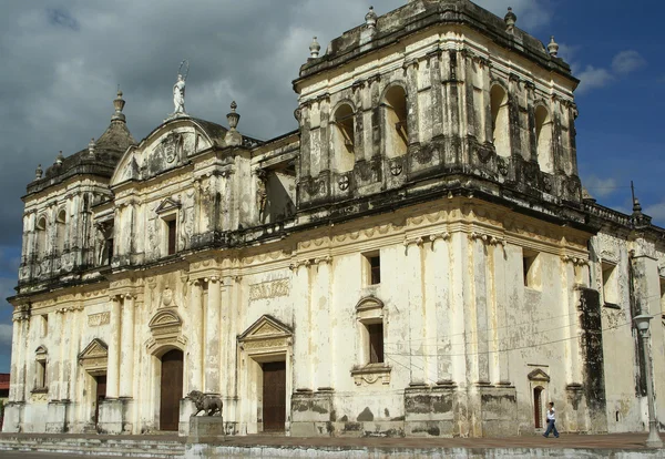 Kathedraal, leon, nicaragua — Stockfoto