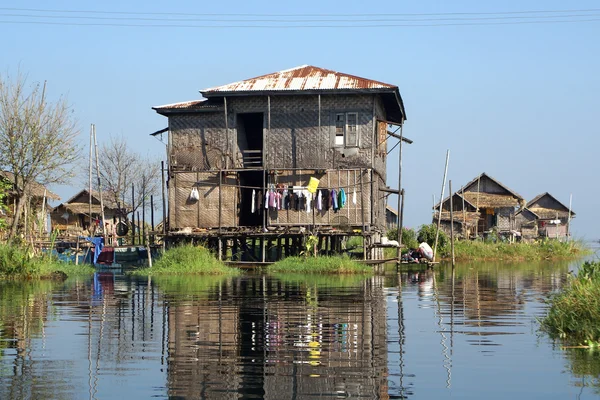 Inle lake, myanmar, asien — Stockfoto