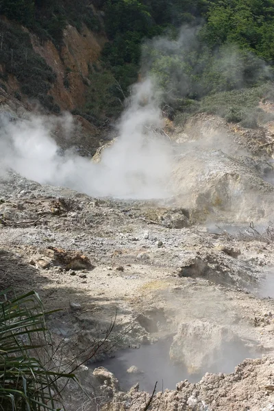 Sulphur Springs, Soufriere, Santa Lúcia — Fotografia de Stock