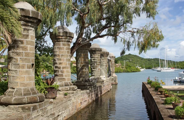 Cantiere navale Nelsons, Antigua e Barbuda, Caraibi — Foto Stock