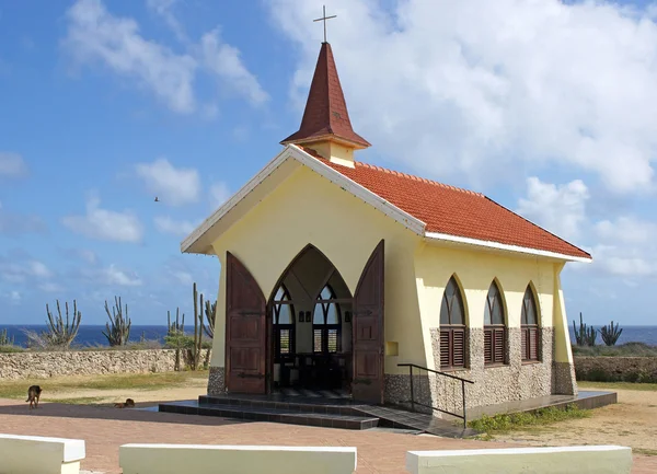 Kapel alto vista, aruba, abc-eilanden — Stockfoto