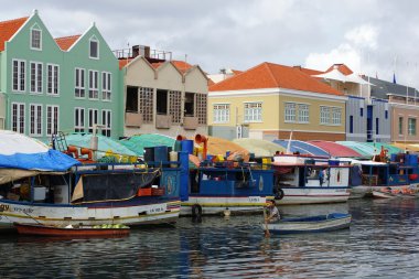 Harbor of Willemstad, Curacao, ABC Islands clipart