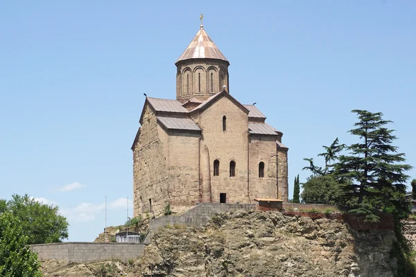 Metechi kyrka, tbilisi, Georgien — Stockfoto