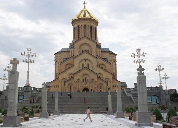 格鲁吉亚第比利斯，三一教堂 — 图库照片