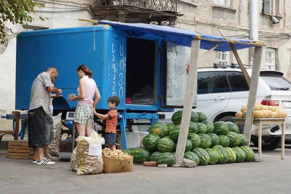 Fruit stand, Tbilisi, Georgia, Europe — Stock Photo, Image