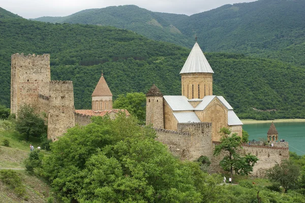 Festung ananuri, georgische militärstraße, georgien, europa — Stockfoto