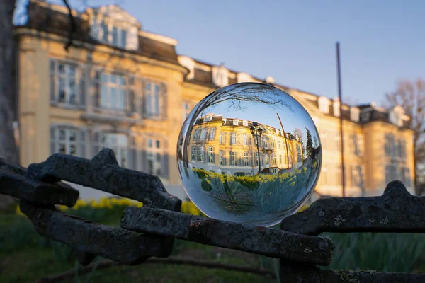 Leverkusen Duitsland Maart 2022 Kasteel Morsbroich Met Bloeiende Bloemen Lente — Stockfoto