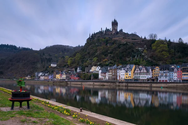Cochem Germany April 2022 Panoramic Image Cochem Early Morning Hour — Foto de Stock