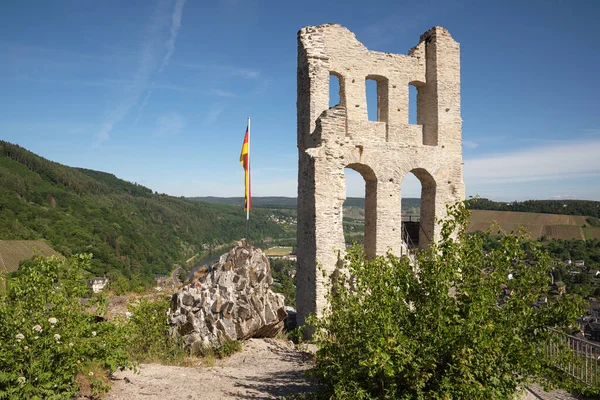 Traben Trarbach Alemanha Maio 2022 Ruína Antigo Castelo Grevenburg Perto — Fotografia de Stock
