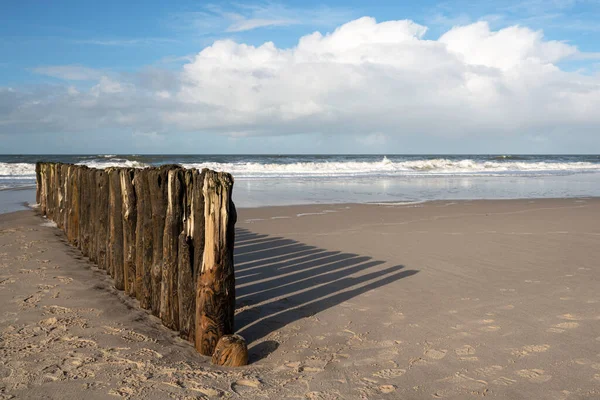 Panoramic Image Landscape Beach Sylt North Frisia Germany — Foto Stock