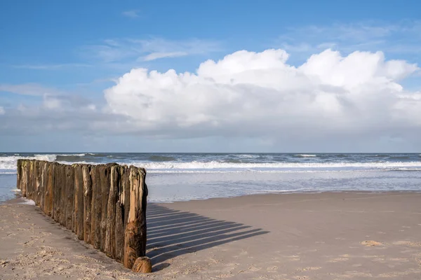 Panoramic Image Landscape Beach Sylt North Frisia Germany — ストック写真