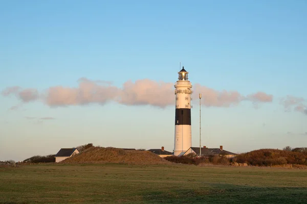 Panoramabild Des Leuchtturms Kampen Gegen Den Himmel Sylt Nordfriesland Deutschland — Stockfoto