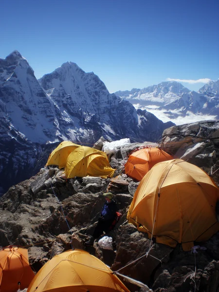 Camping in der immeresten region nepal — Stockfoto