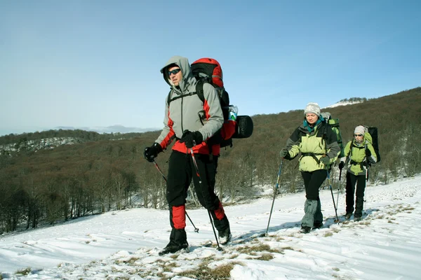 Escursione invernale . — Foto Stock