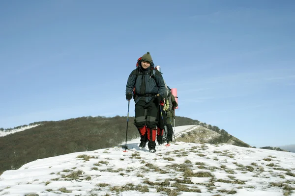 Caminhada de inverno . — Fotografia de Stock