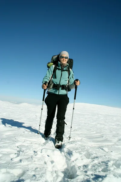 Caminata de invierno . — Foto de Stock