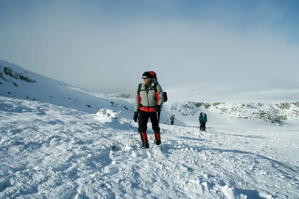 Winterwanderung. — Stockfoto