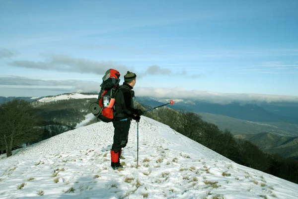 Escursione invernale . — Foto Stock