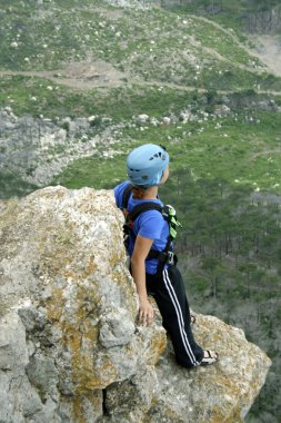Rope.Shaan kaya Kırım için atlama.