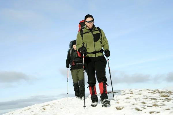 Winter wandeling. — Stockfoto