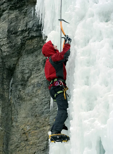 Ice climbing the North Caucasus — Stock Photo, Image