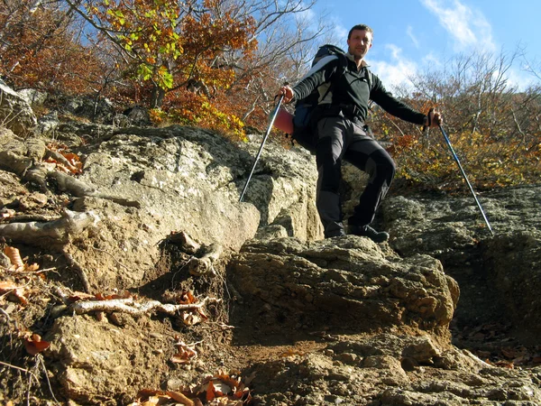 Andando a fare una passeggiata per un autunno il Crimea . — Foto Stock