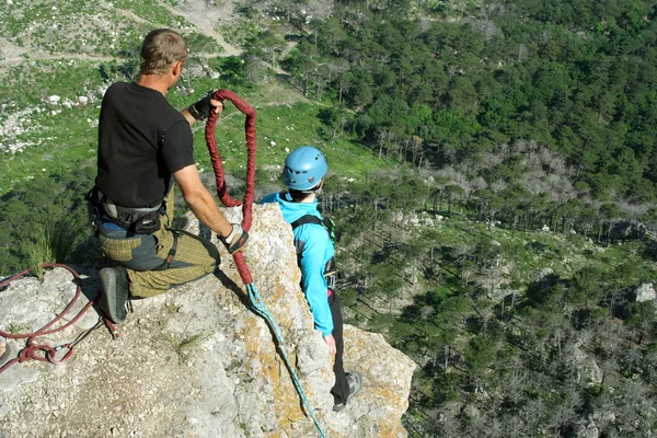 Rope jumping — Stock Photo, Image