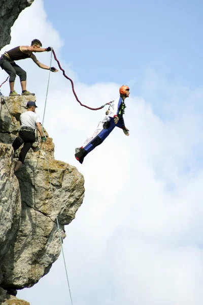 Rope jumping — Stock Photo, Image