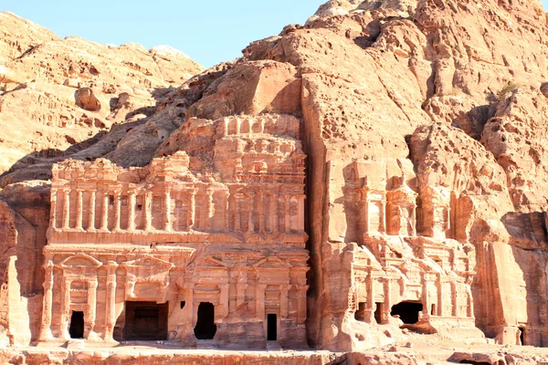 Petra, stracił rock city jordan. — Zdjęcie stockowe
