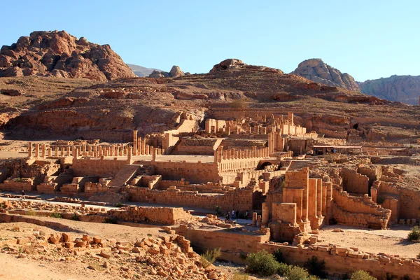Petra, cidade de rock perdido da Jordânia . — Fotografia de Stock