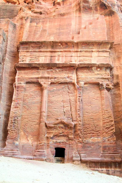 Petra, stracił rock city jordan. — Zdjęcie stockowe