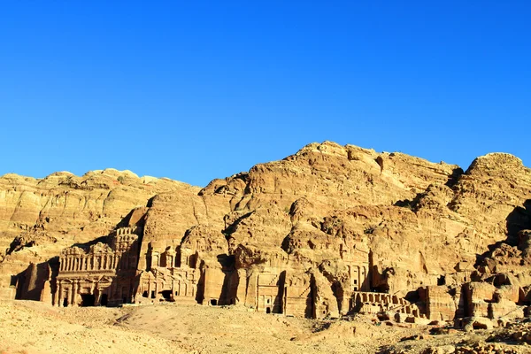 Petra, förlorade rock city i Jordanien. — Stockfoto