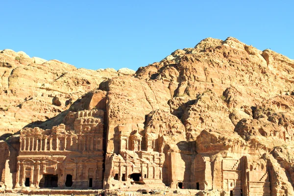 Petra, ztratil skalní město Jordánska. — Stock fotografie