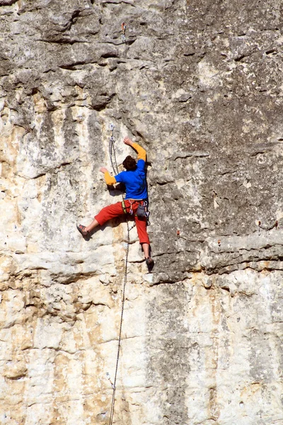 Escalador de rocas . —  Fotos de Stock