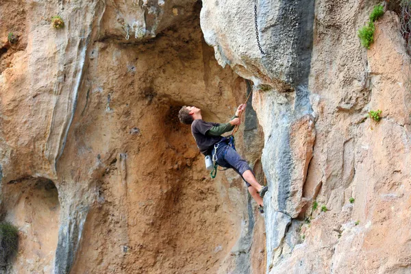 Scalatore di roccia . — Foto Stock