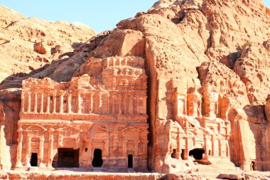 petra Antik şehir Ürdün'inşa edilmiş..