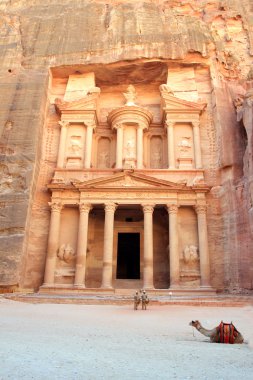 petra Antik şehir Ürdün'inşa edilmiş..