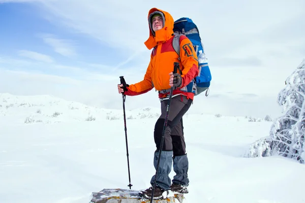 Winter hiking — Stock Photo, Image