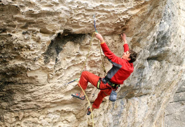 Scalatore di roccia — Foto Stock