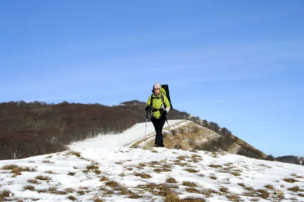 Escursione invernale . — Foto Stock