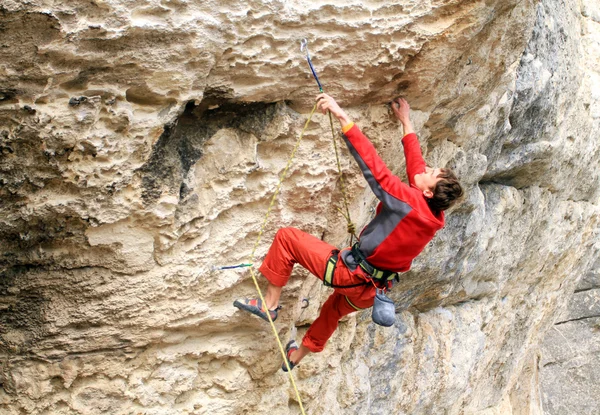 Scalatore di roccia — Foto Stock