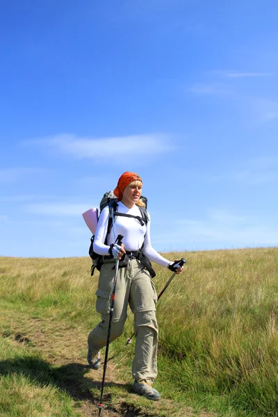 Sommerwandern in den Bergen. — Stockfoto