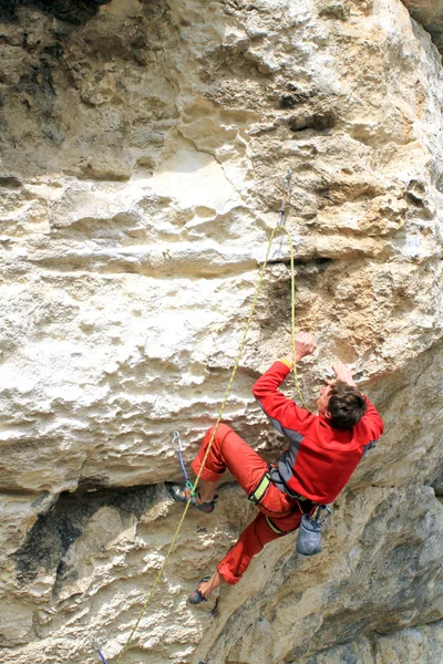 Scalatore di roccia — Foto Stock