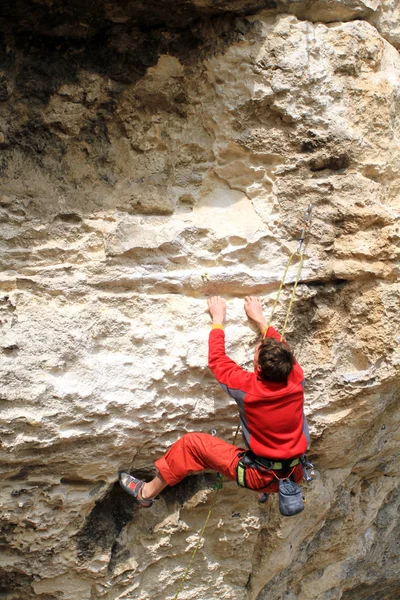 Scalatore di roccia . — Foto Stock