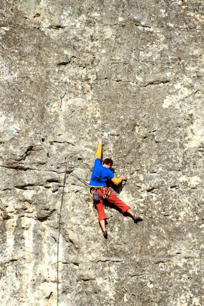 Scalatore di roccia . — Foto Stock