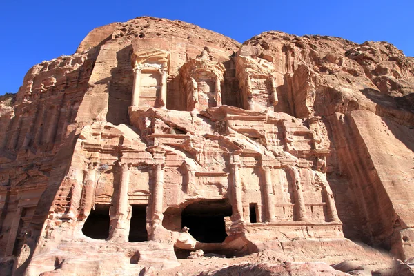 Petra, verloren rock stad van Jordanië. — Stockfoto