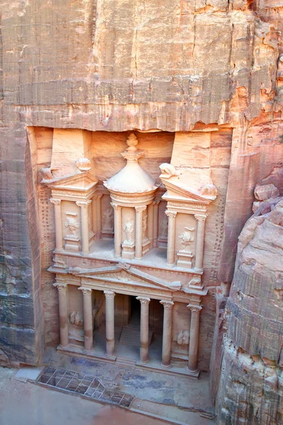 Petra, verloren rock stad van Jordanië. — Stockfoto